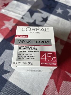 New~L'OREAL 45+ Day/Night Wrinkle Expert Retino-Peptide Facial Moisturizer