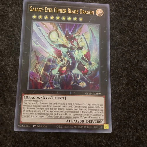 YuGiOh! - Galaxy-Eyes Cipher Blade Dragon GFTP-EN059 Ultra Rare 1st Edition NM