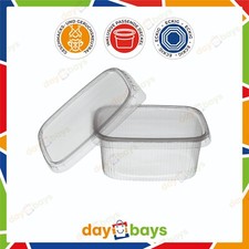 DayBays Salatbecher Salatbox Rechteckbecher Feinkostbecher Deckel Becher