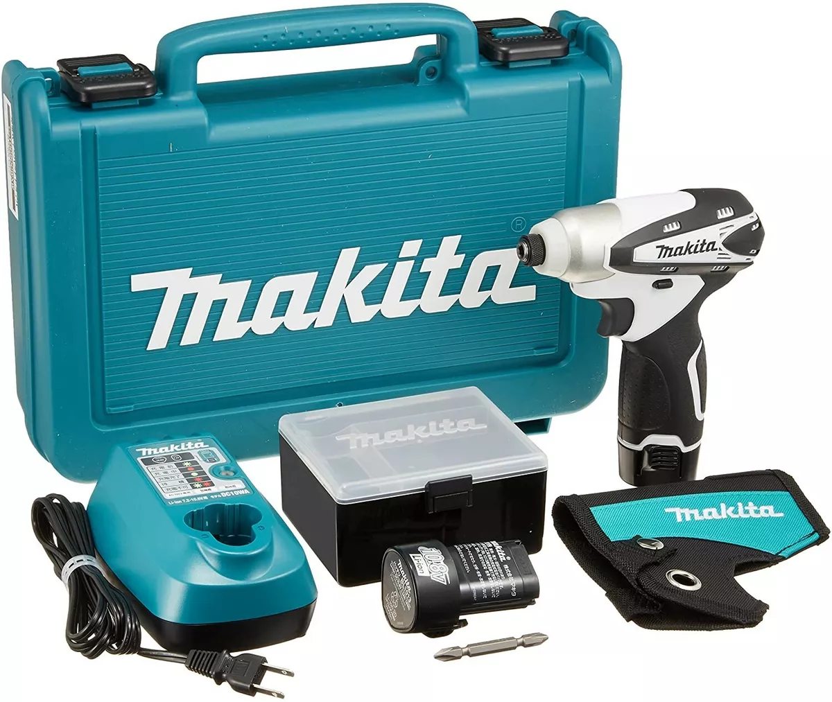 Makita Rechargeable Impact Driver 10.8V 1.3Ah White with 2