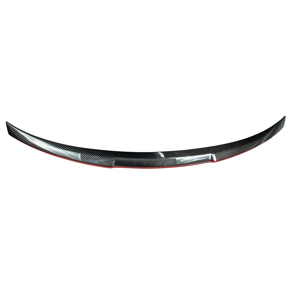 CARBON + RED FOR BMW F82 M4 TYPE TRUNK BOOT SPOILER WING 4-SERIES 2014-2018 2DR Foto 2 de 4
