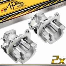 A-premium Pair Rear Brake Calipers W Bracket Metal Piston For Audi S4 2000-2002