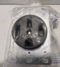 Eagle Electric Flush Receptacle 30A-125/250V 3-Pole, 4-Wire grounding AL/CU