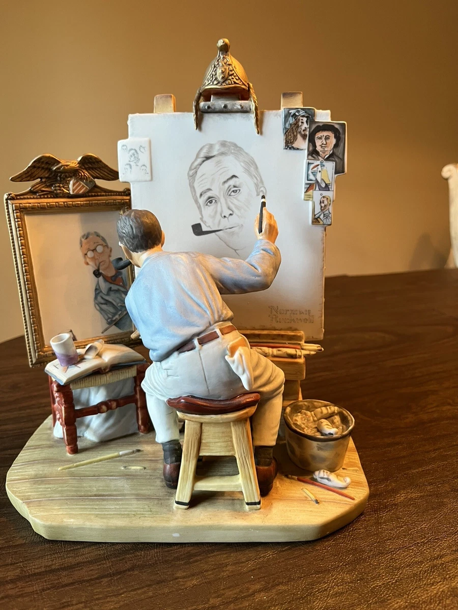 Norman Rockwell Self Portrait In Norman Rockwell Figurines for