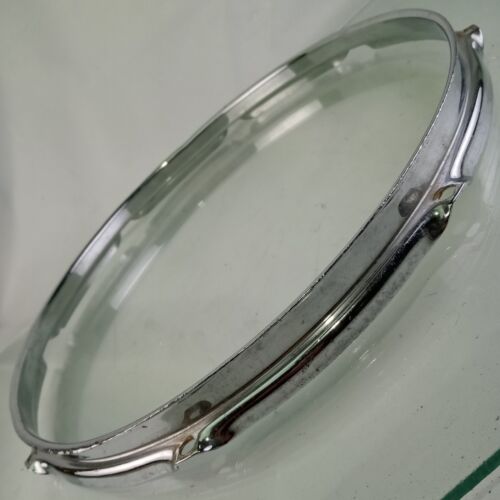 Ludwig 14"COB 8-Lug Triple-Flange 50s Snare/Floor Tom Drum Rim/Hoop Chrome-BRASS - Picture 4 of 7