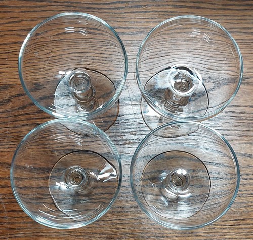 Set of (4) crystal 4.5" champagne glasses - Picture 2 of 9
