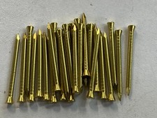 Solid Brass Panel Pins EXTRA THICK Nails Tacks 20mm 25mm 30mm 40mm 50mm 2mm 14g
