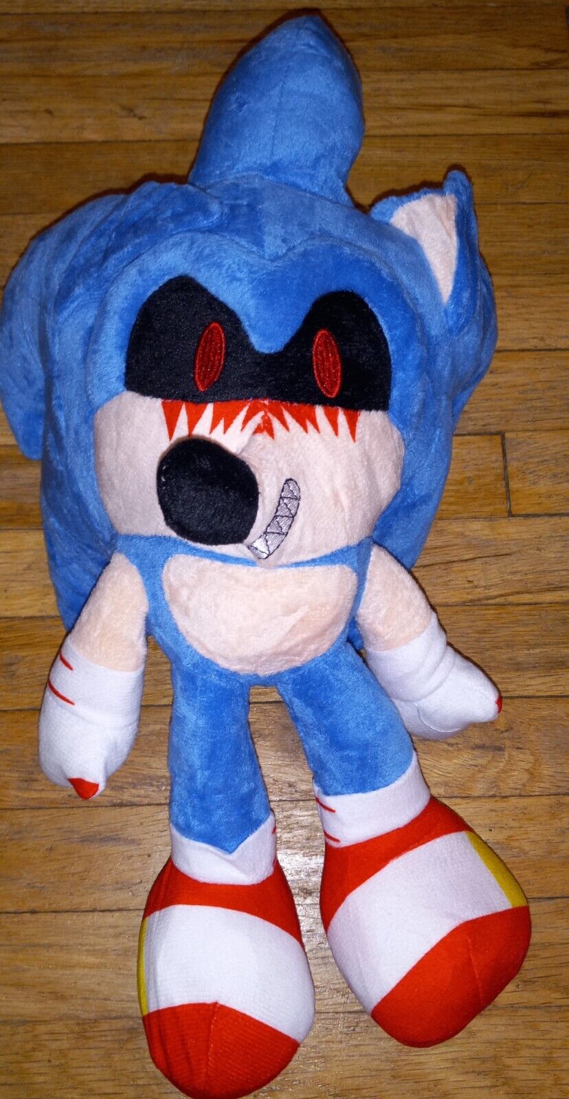 UIQCBHD 14.6 inch Blood Sonic.exe Plush Toy, Dark Sonic.exe