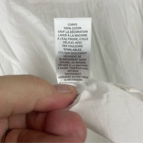 NWT Melrose and Market White 100% Cotton Baby Doll Top Size S - Picture 8 of 10