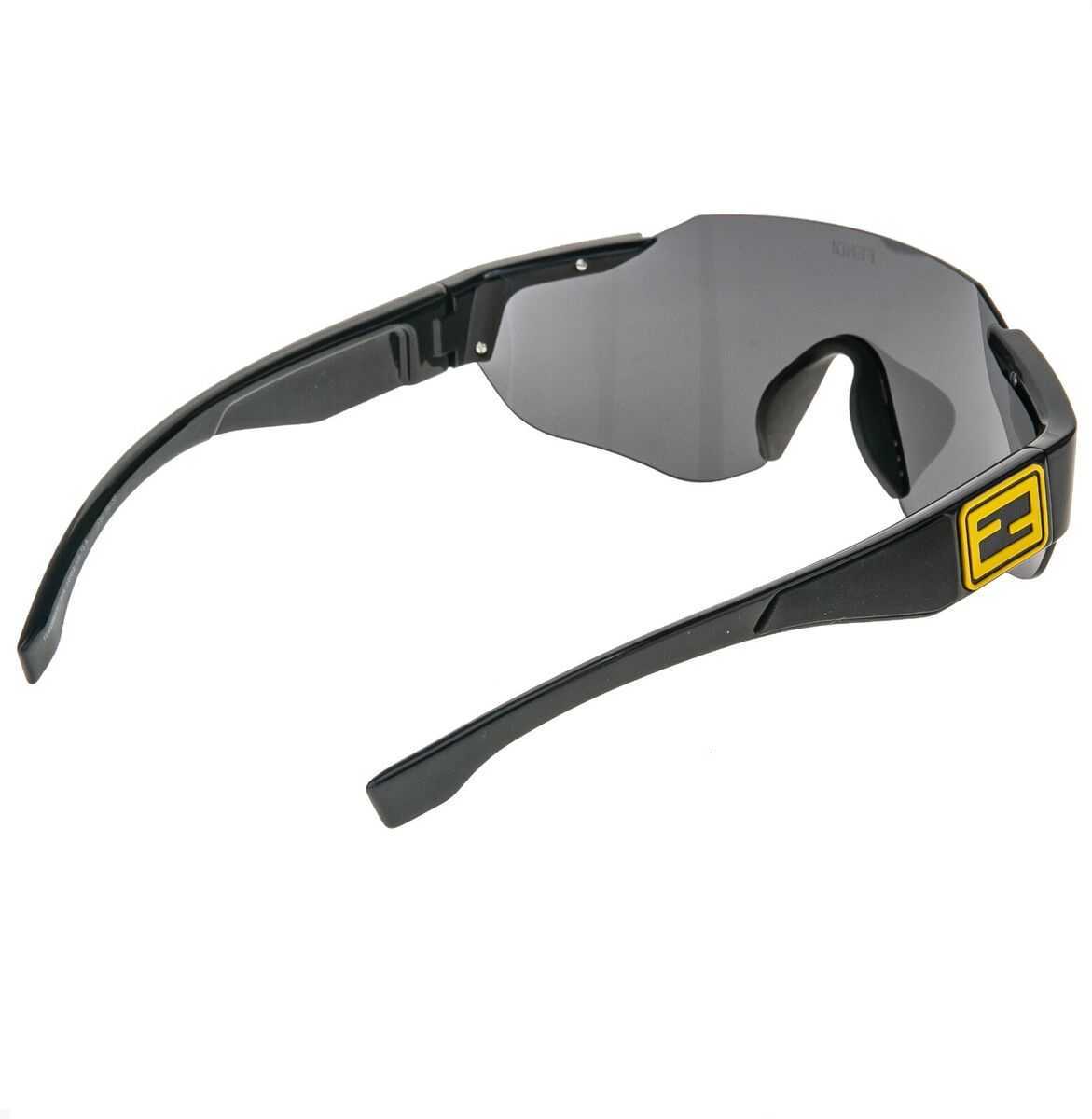 FENDI SPORT Baguette 40088 Black Yellow Wrap Lanyard Mask FENDI SPORT Baguette 40088 Black Yellow Wrap Lanyard Mask