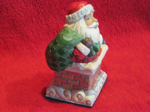 Figura de Jim Shore ""Santa in Chimney Mini" #6009011 - Imagen 2 de 6