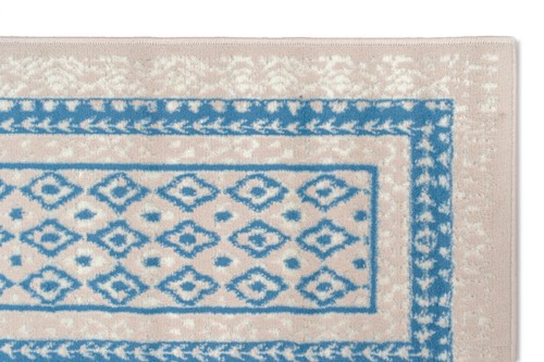 Bordered Transitional Runner - 2'x8', Geometric Pattern Area Rug -510 - Picture 22 of 34