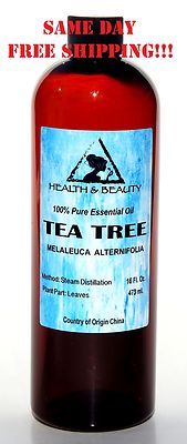 TEA TREE ESSENTIAL OIL by H&B Oils Center AROMATHERAPY 100% PURE 16 OZ