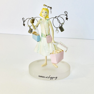 Hallmark Down to Earth Angel of Shopping/Bargain CreditCard Charms Bags/Figurine