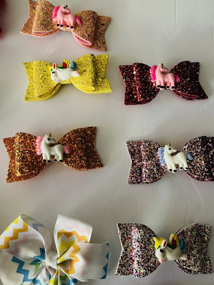 Gran Lote 62 Piezas Correas - Lentejuelas Lazos para el Pelo Clips Bandas para la Cabeza My Little Pony Foto 3 de 4