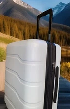 Open Story 20” Light Blue Hardside Swiveling Carry on Luggage-New