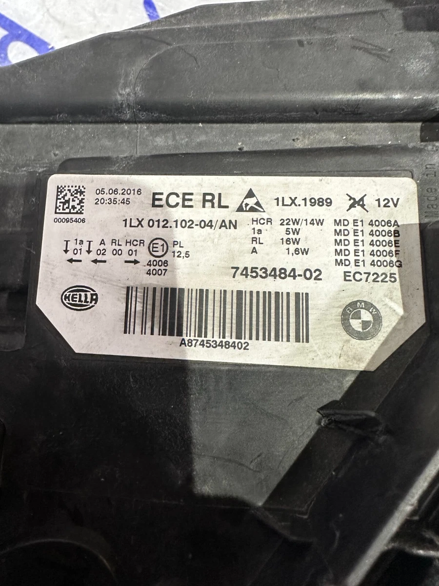GENUINE BMW 3 SERIES F30 F31, FULL LED, RIGHT DRIVER SIDE 