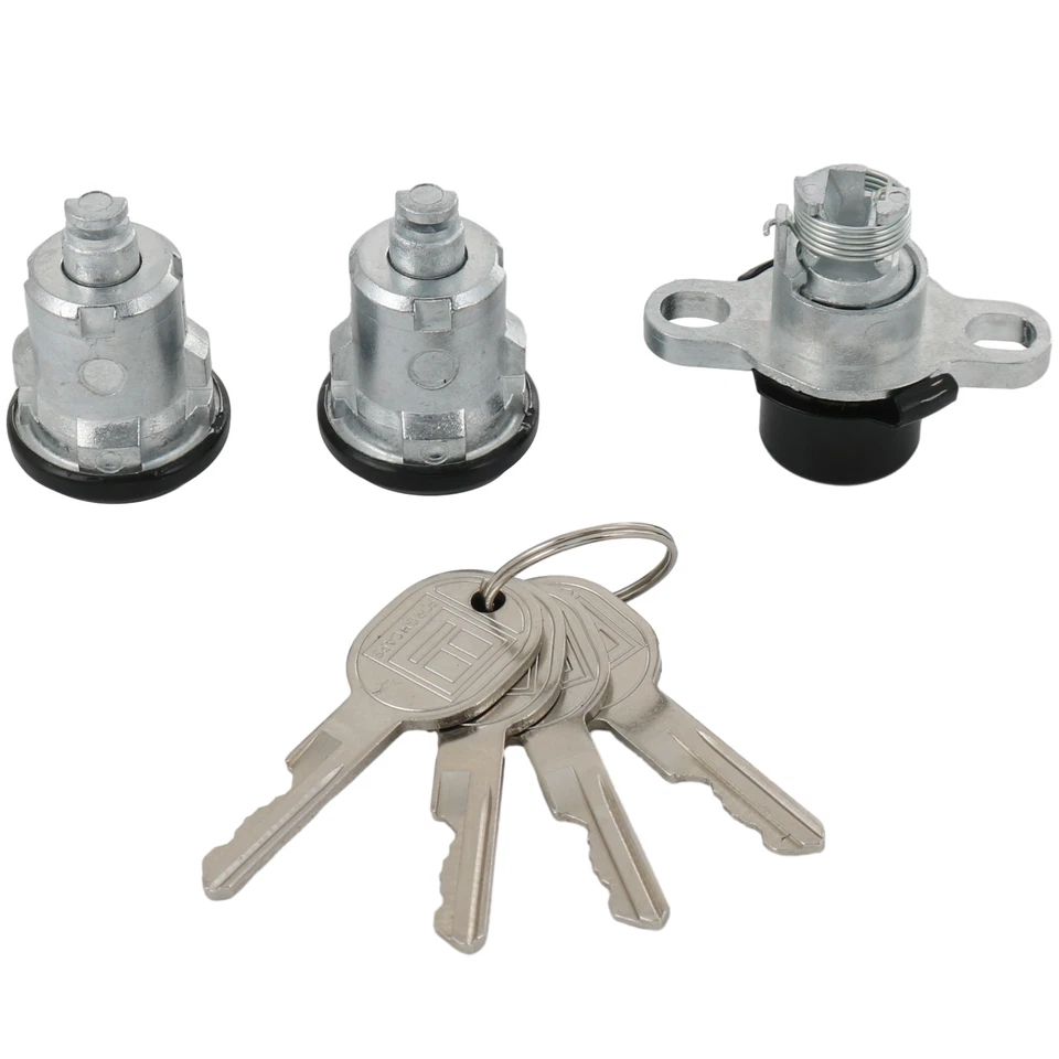 Doors & Hatch Lock Cylinder Set Black PY472 For Camaro 1993-2002 Firebird NEW - Imagem 4 de 4