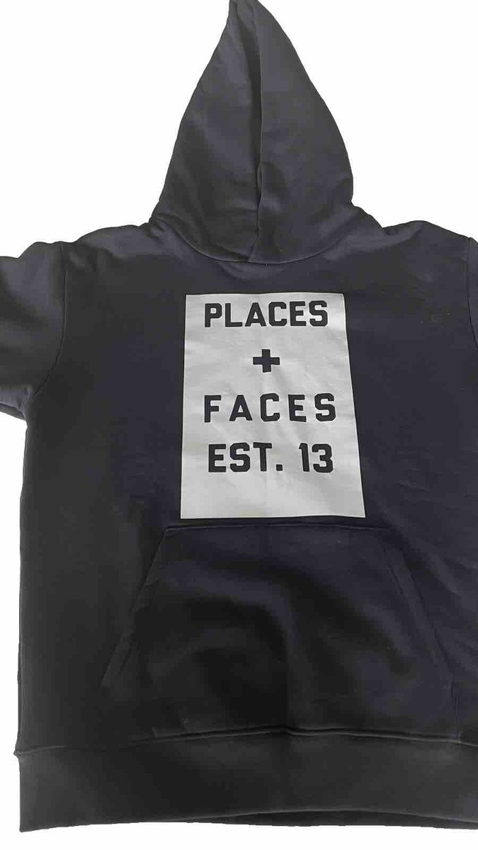 トップス Places faces hoodie Places + Faces Reflective Hoodie Sz. M Off-White quality NwT