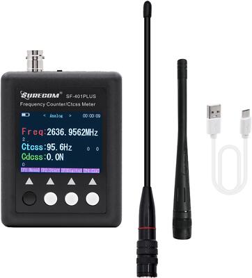Mcbazel Surecom SF401 Plus 27Mhz-3000Mhz Radio Portable Frequency Counter Meter