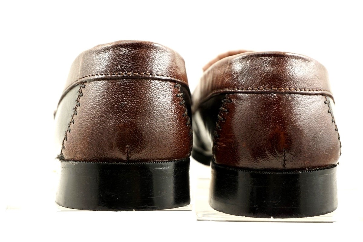 Nunn Bush Brown and Black Tassel Kiltie Loafers Nunn Bush Kiltie Tassel Loafers Men main image 3