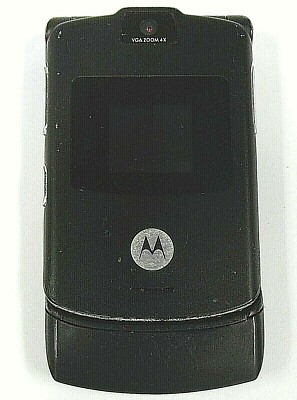 レア！海外版 MOTOROLA モトローラ RAZR V3 SIMフリー 黒 Motorola RAZR V3 - Black ( AT&T / Cingular / Unlocked