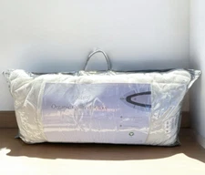 SAATVA KING Pillow QUILTED ORGANIC COTTON LATEX FOAM WOOL BATTING 34"x18" $285