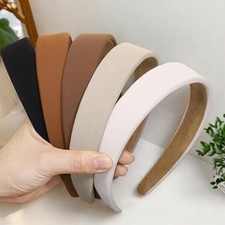 Trendy Headbands for Women, Wide Headband Non Slip Hair Bands Brown Series