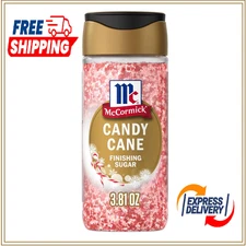 McCormick Finishing Sugar, Candy Cane, Limited Edition, Sweet Peppermint 3.81 oz