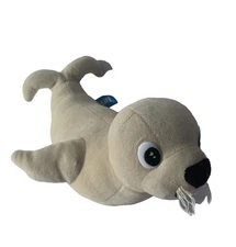 Weighted White Seal with 2 lbs, Plush Stuffed Animal, washable buddy, sea