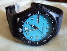 Seiko Alba Y143 601J Diver Watch Blue Dial Quartz Stainless Steel 100m Authentic
