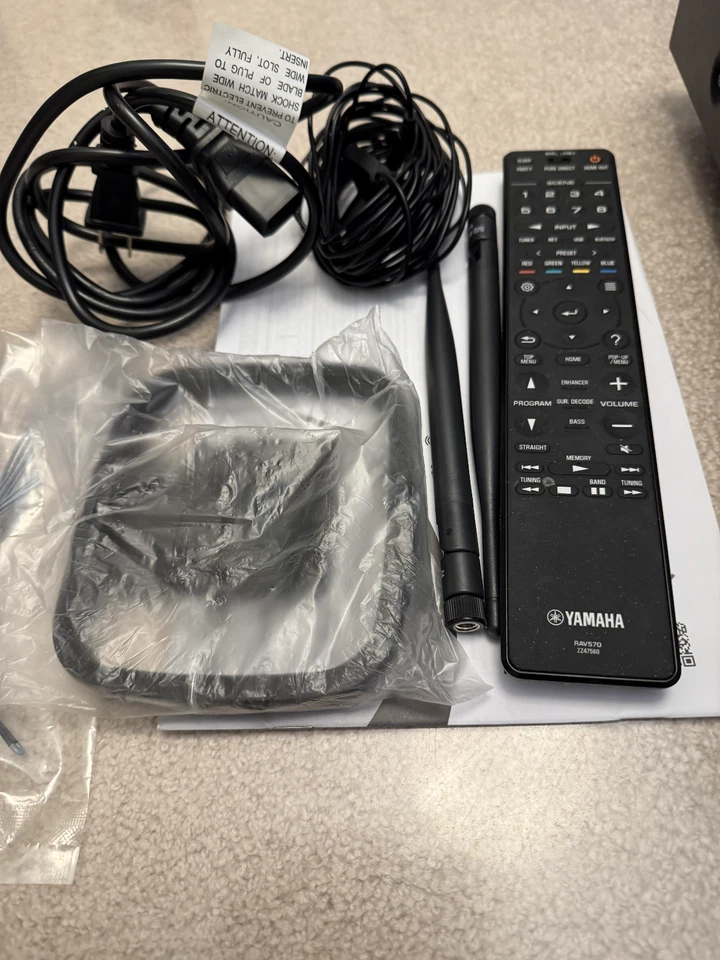 YAMAHA TSR-7850 7.2CH Dolby Atmos DTS Wi-Fi BT 4k Receiver - Black - TESTED  - Image 3 of 4