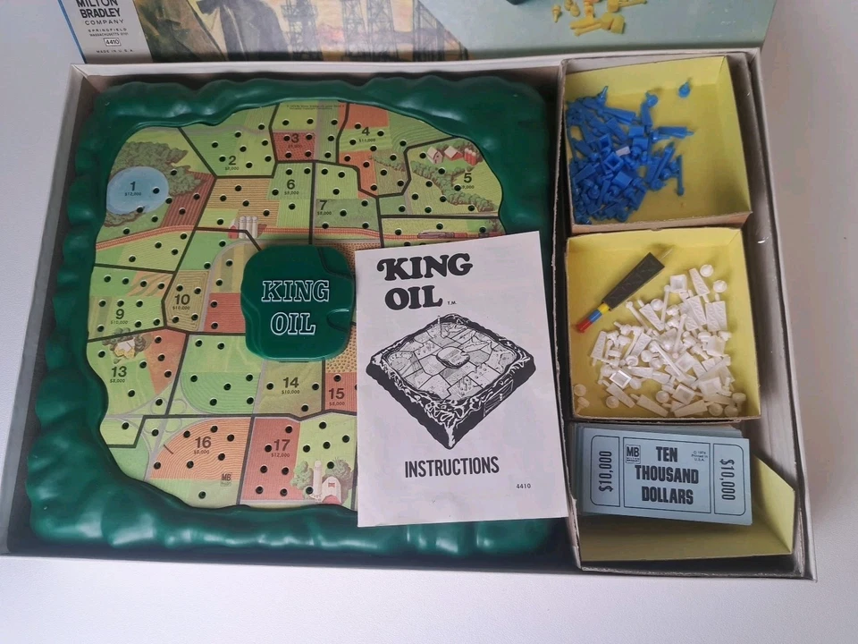 1974 King Oil Board Game by Milton Bradley Complete! FREE SHIPPING - Image 3 of 4