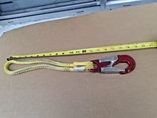 Rope Logic's 3/8in 18 Strand Red Tenex Prusik  Aluminum Snap,
