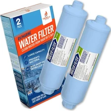 RV/Marine Inline Water Filter - KDF & GAC Filtration System for RV, Camper, B...