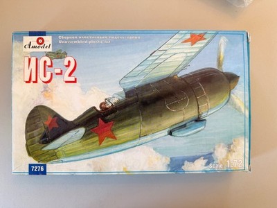 Amodel 7276 IS-2 Soviet Experimental Fighter 1:72 Modellbausatz RARITÄT Vintage