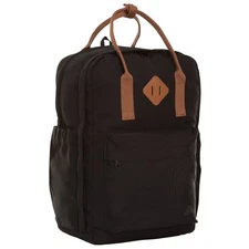 Dual Carry Backpack 22L Black Polyester Daypack for Adults Teens Unisex