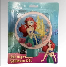 New LED Wall Plug In Disney Princess Ariel The Little Mermaid Nightlight