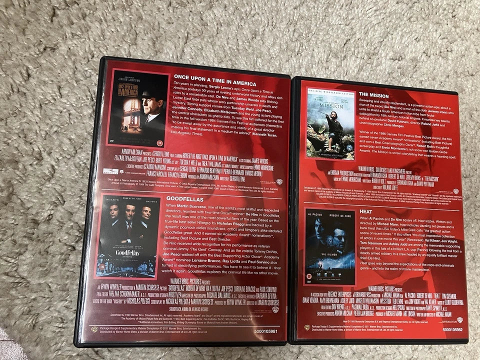 THE ROBERT DE NIRO COLLECTION 5 x DVD BOX SET COMPLETE SCORSESE LEONE A & I 1 AL - Image 4 of 4