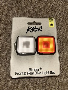 Knog Blinder Square Front & Rear Light Set - USB Rechargeable 