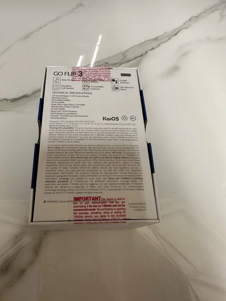 Alcatel Go Flip 3 T-Mobile Brand New In Box - Image 3 of 4