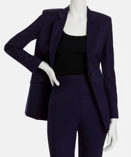 Hugo Boss Women's Blue Long Sleeve Janeri Blazer Jacket Size 8