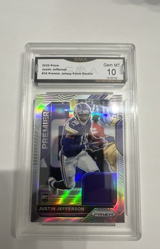 2020 Panini Prizm - Premier Jerseys Justin Jefferson #10 (MEM, RC)