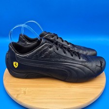 PUMA Ferrari Race Future Cat Sneakers Black Leather Mens US 13 EU 47 Rare   