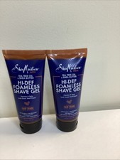 Shea Moisture Tea Tree Oil Shea Butter Hi-Def Foamless Shave Gel 6fl 2 ITEM