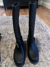Guess Women's Black Rubber Rain Boots Size 6