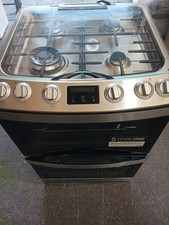AEG CGB6131ACM 60cm Double Gas Cooker Electric Grill Stainless Steel & Black
