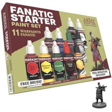 The Army Painter Warpaints Fanatic: Starter Set, 11 x 18 ml Acrylic Paints, i...