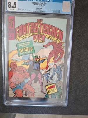 Die Fantastischen Vier #27 CGC 8.5 Williams 1974 1st Diablo German Marvel Key
