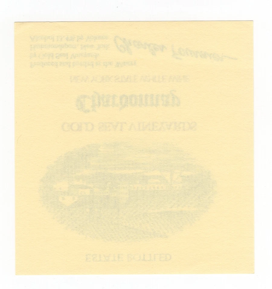 Vintage - Gold Seal Vineyard Chardonnay Wine Label - XL1i - Image 2 of 2